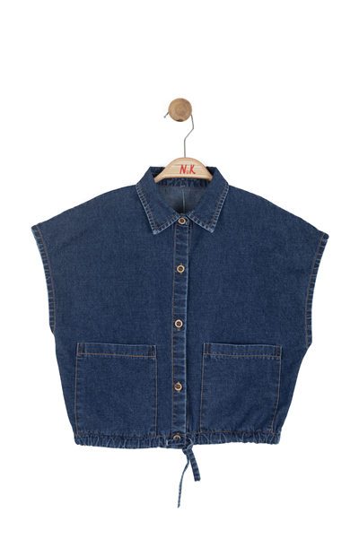 Nk Kız Çocuk Spain Denim Yelek 8-14 Yaş Mavi