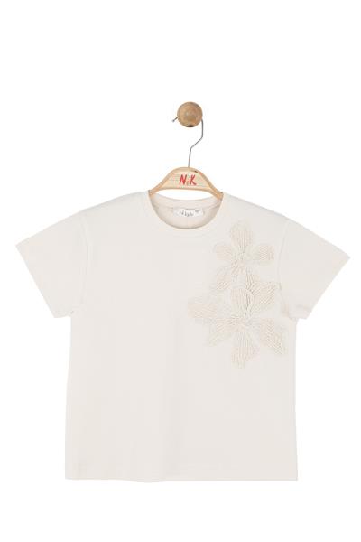 Nk Kız Çocuk Stella Tshirt 4-8 Yaş Krem