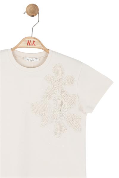 Nk Kız Çocuk Stella Tshirt 4-8 Yaş Krem