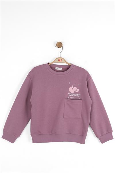 Nk Kız Çocuk Story Sweatshirt 8-14 Yaş Lila