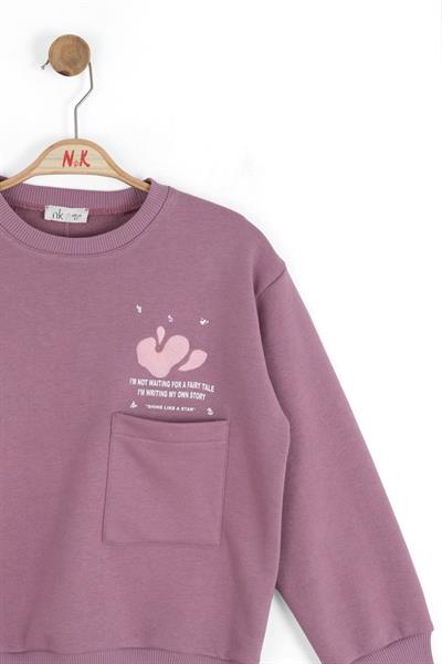 Nk Kız Çocuk Story Sweatshirt 8-14 Yaş Lila