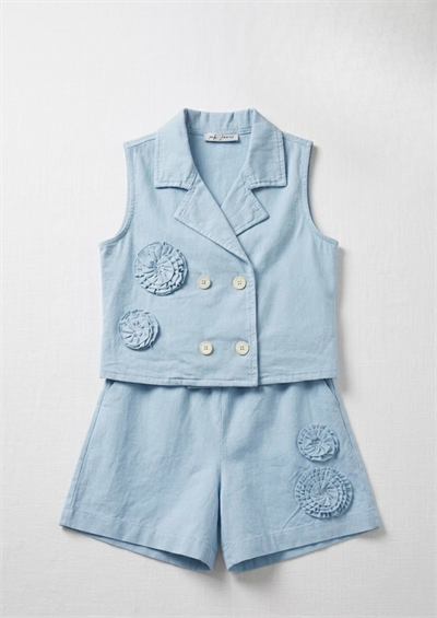 Nk Kız Çocuk Ursula Şortlu Takım 8-14 Yaş Mavi