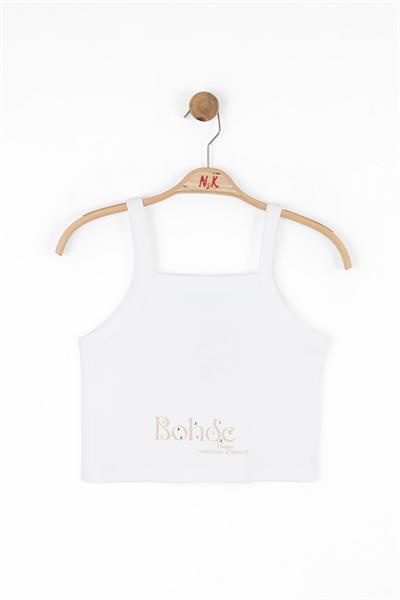Nk Kız Çocuk Vintage Crop 10-16Yaş Ekru
