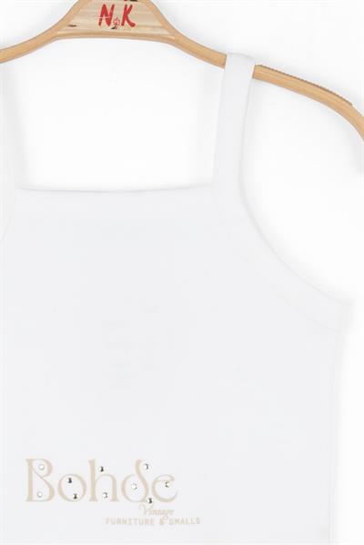 Nk Kız Çocuk Vintage Crop 10-16Yaş Ekru