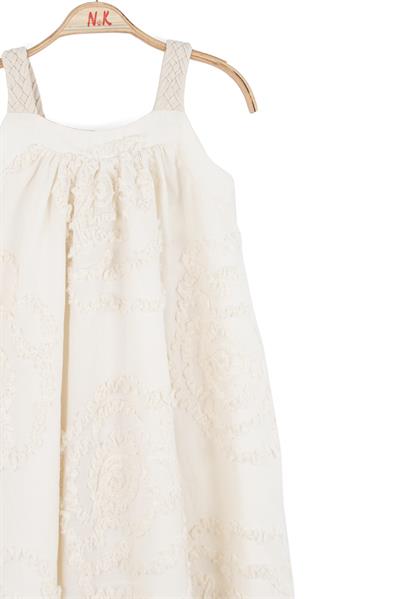 Nk Kız Çocuk Wind Elbise 4-8 Yaş Krem