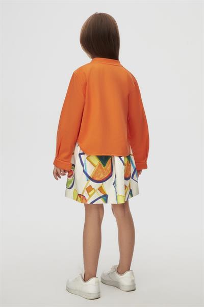 Nk Kız Çouk Canary Ceket 4-8 Yaş Turuncu