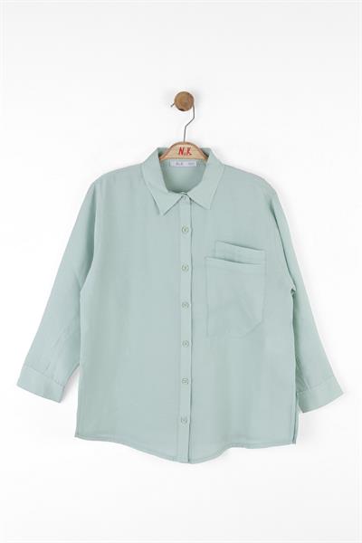 Nk Kz Çocuk Aqua Gömlek 8-14 Yaş Mint