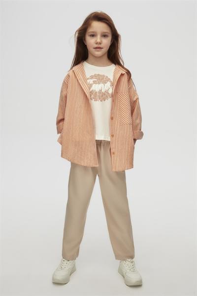 Nk Kz Çocuk Majove Gömlek 8-14 Yaş Coral