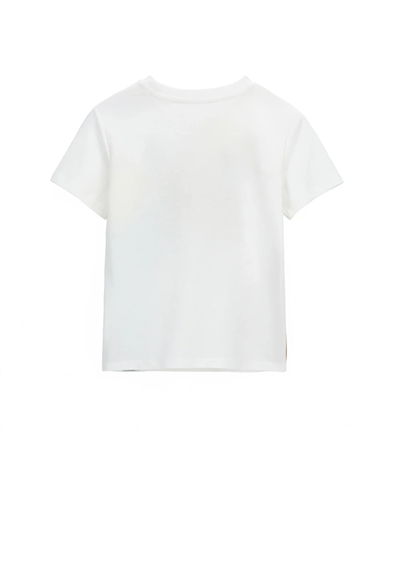 Orginal Marines Erkek Çocuk Baskılı Tshirt 2-9 Yaş Ekru