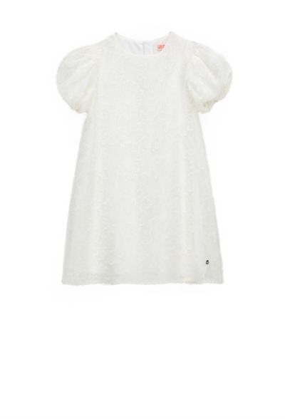 Orginal Marines Kız Çocuk Şık Elbise 3-8 Yaş Ekru