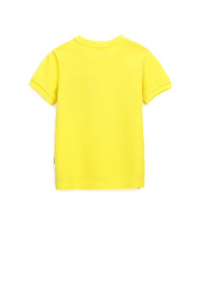 Original Marines Erkek Çocuk Cep Detaylı Tshirt 2-9 Yaş Sarı