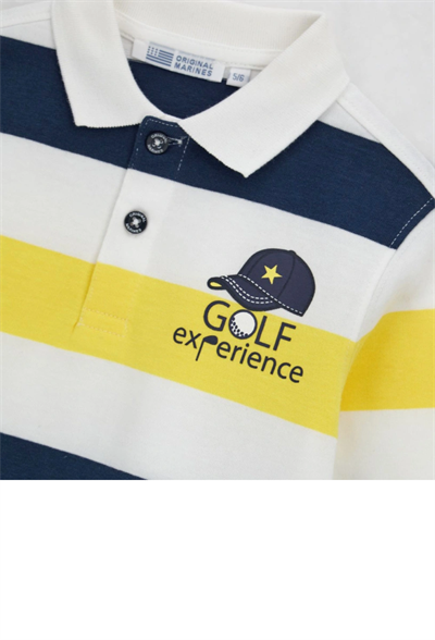 Original Marines Erkek Çocuk Çizgili sweatshirt 3-8 Yaş Beyaz