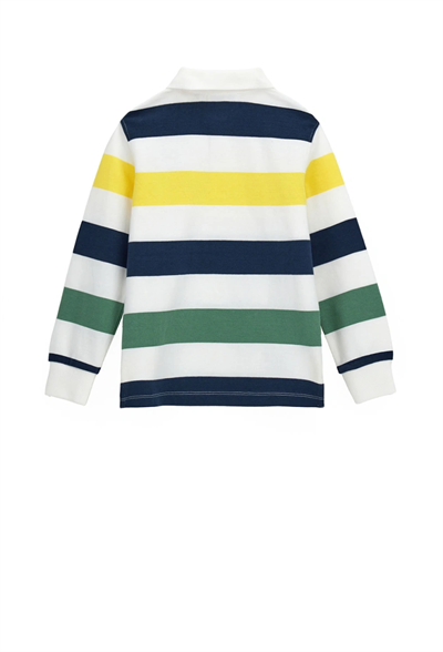 Original Marines Erkek Çocuk Çizgili sweatshirt 3-8 Yaş Beyaz