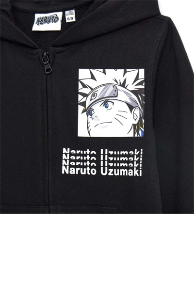 Original Marines Erkek Çocuk  Fermuarlı Sweatshirt 8-14 Yaş Siyah