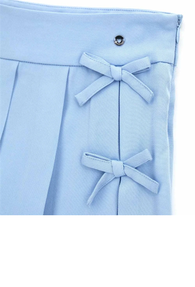 Original Marines Kız Çocuk Pileli Şort Etek 3-8 Yaş Mavi