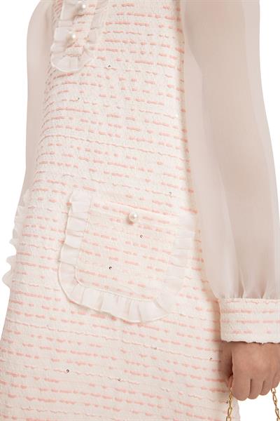 Pamina Kız Çocuk Çantalı Şık Elbise 3-7 Yaş Pembe