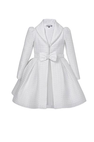 Pamina Kız Çocuk Kaftan Elbise 3-7 Yaş Ekru