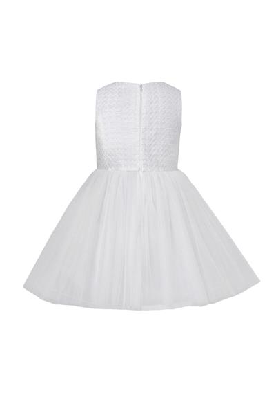 Pamina Kız Çocuk Kaftan Elbise 3-7 Yaş Ekru