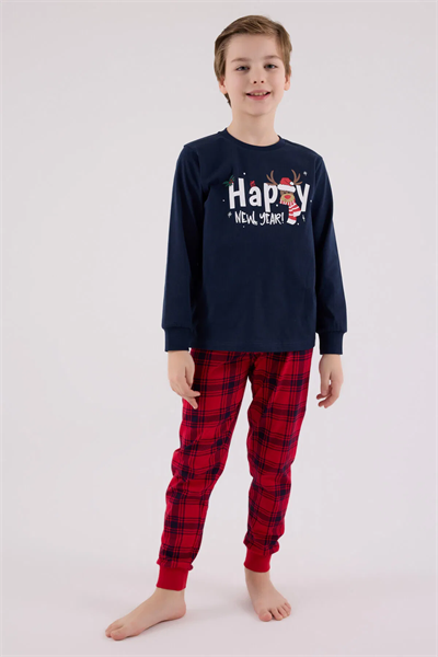 Rolypoly Erkek Çocuk Pijama Takım 2-15 Yaş Lacivert
