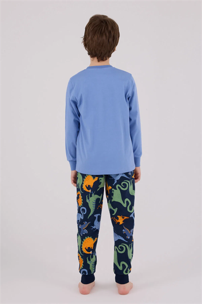 Rolypoly Erkek Çocuk Pijama Takım 2-8 Yaş Mavi