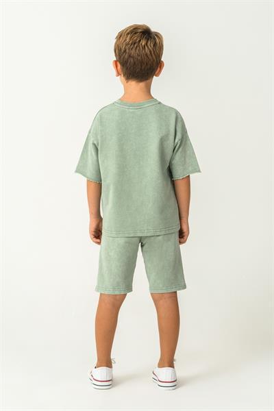Rolypoly Erkek Çocuk Şortlu Takım 2-15 Yaş Yeşil