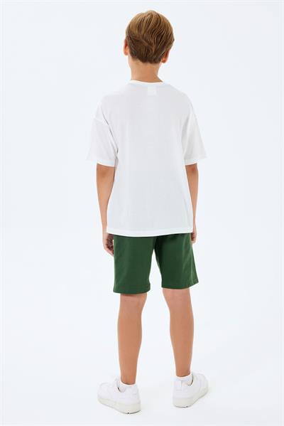 Rolypoly Erkek Çocuk Şortlu Takım 2-8 Yaş Beyaz