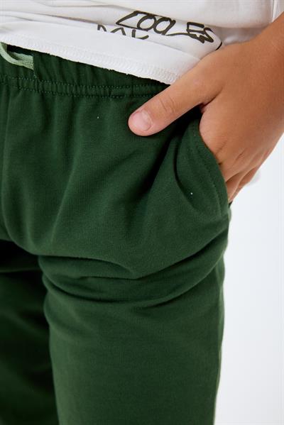 Rolypoly Erkek Çocuk Şortlu Takım 2-8 Yaş Beyaz