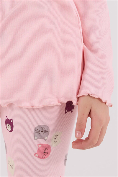 Rolypoly Kız Çocuk Pijama Takım 2-8 Yaş Pembe