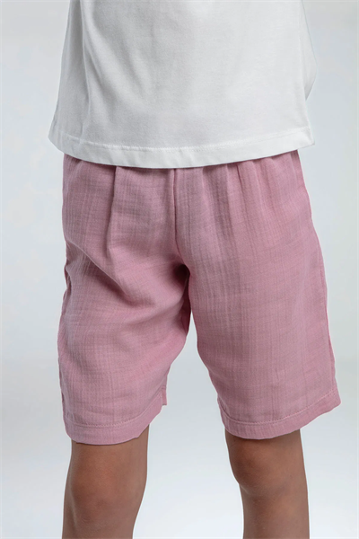 Rolypoly Kız Çocuk Şortlu Takım 2-8 Yaş Beyaz