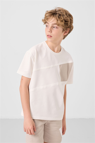 Tommylife Erkek Çocuk Şortlu Takım 7-15 Yaş Beyaz
