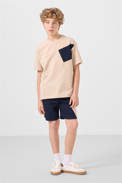Tommylife Erkek Çocuk Şortlu Takım 7-15 Yaş Bej