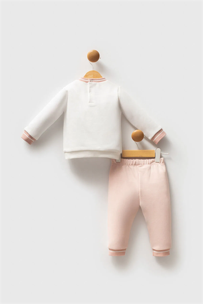 U.S Polo Kız Bebek takım 6-36 Ay Ekru