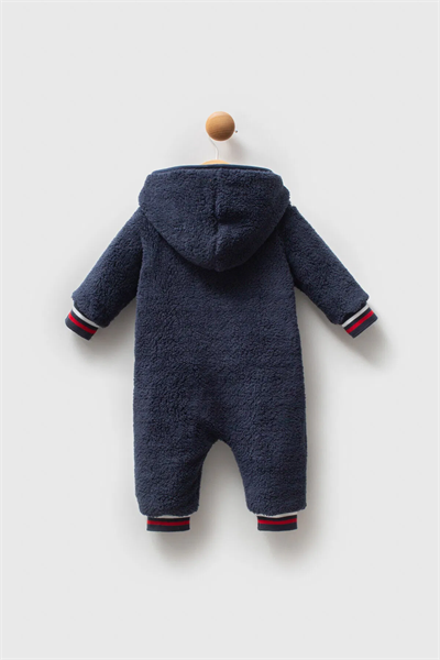 U.S Polo Erkek Bebek Patiksiz Tulum 3-18 Ay Lacivert