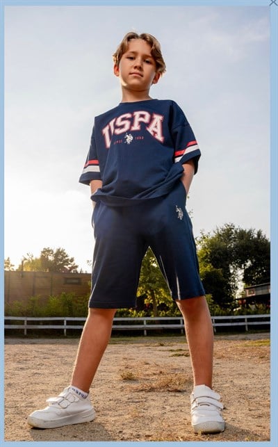 U.S Polo Assn Erkek Çocuk Şortlu Takım 9-15 Yaş Lacivert