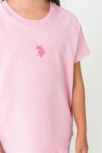 U.S. Polo Assn Kız Çocuk Pantolonlu Takım 4-15 Yaş Pembe