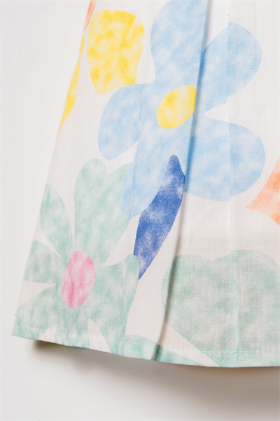 U.S. Polo Assn Kız Bebek Baskılı Elbise 6-36 Ay Beyaz