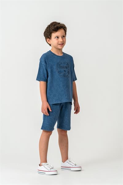 U.S. Polo Assn Erkek Çocuk Şortlu Takım  4-15 Yaş İndigo