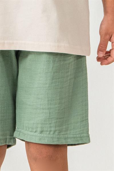 U.S. Polo Assn Erkek Çocuk Şortlu Takım  4-15 Yaş Bej