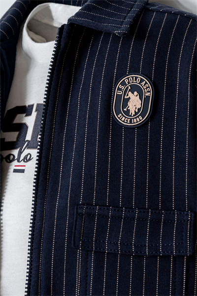 U.S. Polo Assn Erkek Bebek 3Lü Pantolonlu Takım 6-36 Ay Lacivert