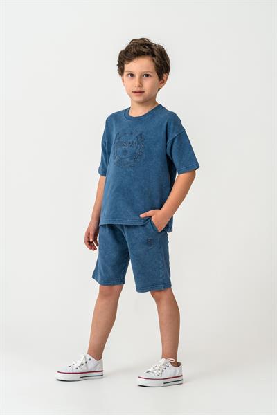 U.S. Polo Assn Erkek Çocuk Şortlu Takım  4-15 Yaş İndigo