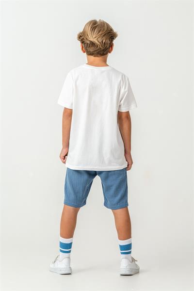 U.S. Polo Assn Erkek Çocuk Şortlu Takım  4-15 Yaş Beyaz