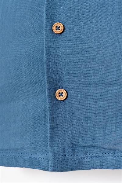 U.S. Polo Assn Erkek Bebek Müslin Takım 6-36 Ay Mavi