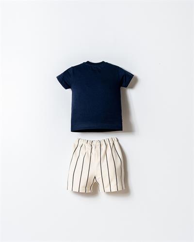 U.S. Polo Assn Erkek Bebek Şortlu Takım  6-36 Ay Lacivert