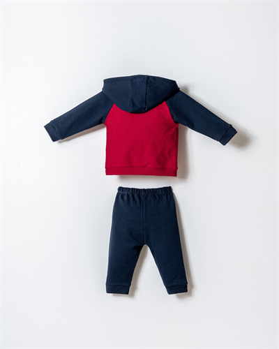 U.S. Polo Assn. Erkek Bebek 3Lü Eşofman Takım 6-36 Ay Kırmızı