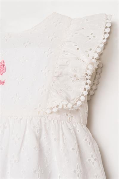 U.S. Polo Assn. Kız Bebek Elbise 6-36 Ay Beyaz