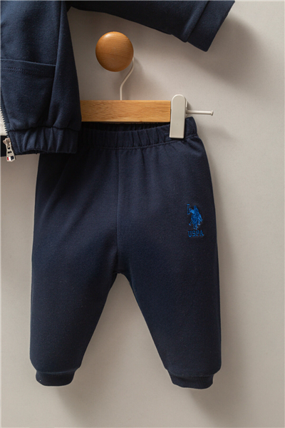 U.S. Polo Assn. Erkek Bebek Kışlık Regular Fit Lacivert Bebek Takımı 6-36 Ay Lacivert