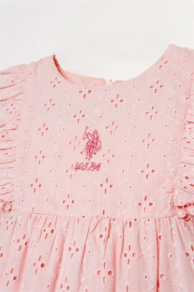 U.S. Polo Assn. Kız Bebek Elbise 6-36 Ay Pembe