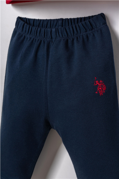 U.S. Polo Assn. Erkek Bebek EşofmanTakım 6-36 Ay Kırmızı