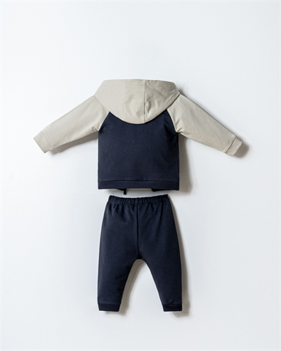 U.S. Polo Assn. Erkek Bebek 3Lü Eşofman Takım 6-36 Ay Gri