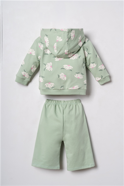 U.S. Polo Assn. Nakışlı Kız Bebek EşofmanTakım 6-36 Ay Yeşil